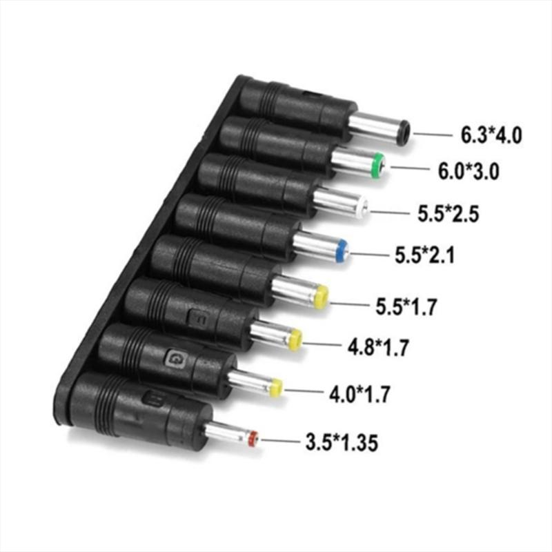 USB C Power Cord with 8 Adapters 100W Highest Efficiency Variable Power Supply DC5.5 Type C Charging Cable 120cm