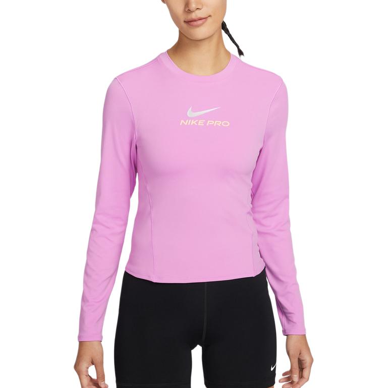Nike Pro AS W NP DF LS Top Round Neck Pullover Sports Long Sleeve Regular T-Shirt Women tops IQ0837503