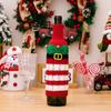 2pcs Creative Christmas Wine Bottle Cover Handmade Wine Bottle Knitted Sweaters  Home Decor