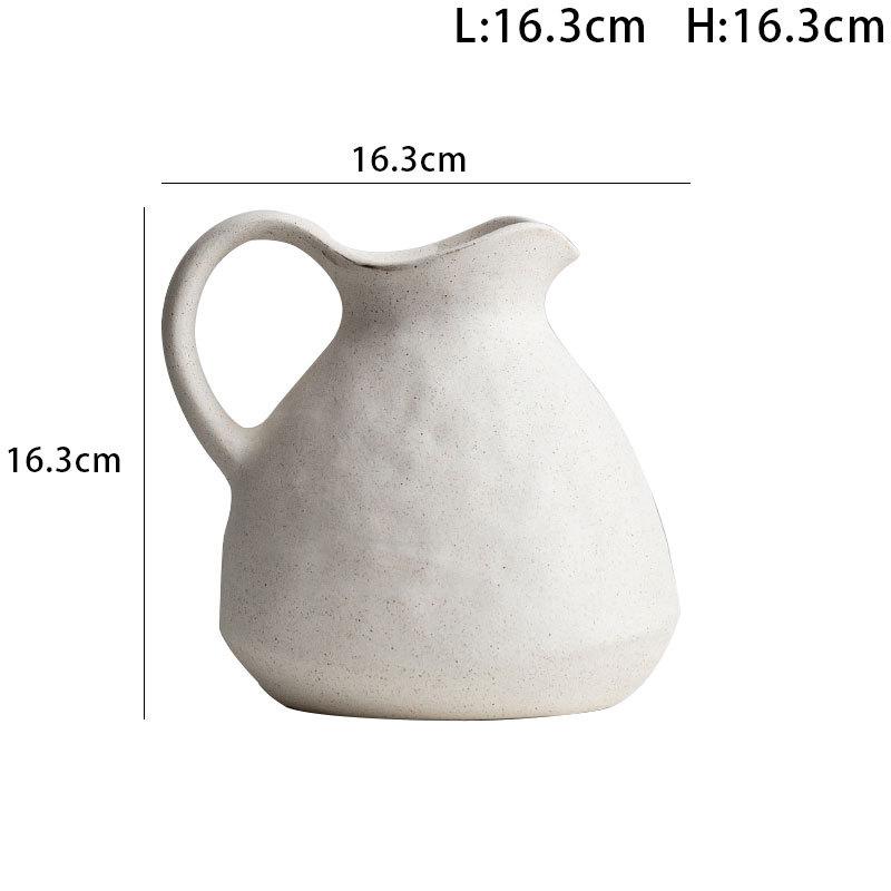 

Home Decore Flower Vase Bisque Ceramic Pot Vase Dried Flower Arrangement Accessories Hydroponic Gardening White Porcelain Crafts