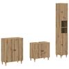 3 Piece Bathroom Cabinet System ALKMAAR Artisan Oak