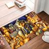 Luxurious Egyptian Pharaoh Rug for Living Room - Ancient Civilization Art Carpet with Gold Accents | Historical Decor