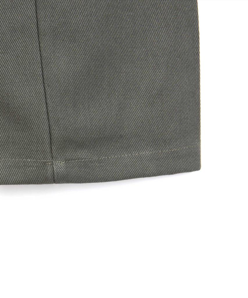 Descheuis Curved Wide Cotton Denim Pants [Khaki]