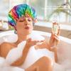 Waterproof Woman Shower Cap Satin Hat Hair Bonnet Bathing SPA  Accessories