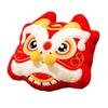 Chinese Gold Ingot Plush Cushion Dancing Lion Koi Fish Embroidery Pillow  Party