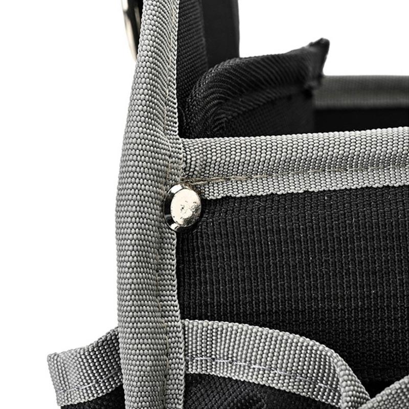 Large Capacity Heavy Duty Tool Bag With Multiple Compartments And Reinforced Base For Professional Technicians And DIY Projects