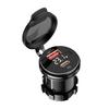 Cross-border Car Charger with PD+QC3.0, Voltage Display & Modified USB Charging
