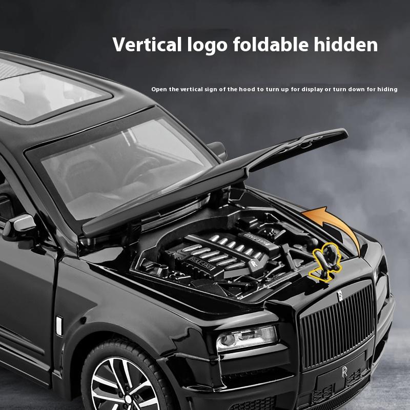 1/32 Scale Rolls Cullinan SUV Alloy Luxy Car Model Diecast Metal Toy Vehicles Car Model Sound and Light Simulation Children Gift