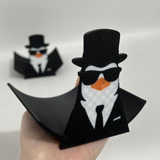 Penguin Toilet Roll Holder Funny Penguin Gentleman Toilet Paper Holder 3D Printed Freestanding Paper Towel Holder for Bathroom Kitchen Decor