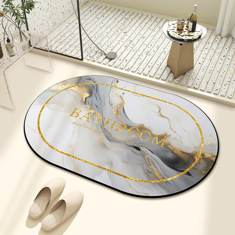 Diatom Mud Bath Absorbent Mat Household Simple Toilet Toilet Door Cushion Absorbent Non-slip Quick Drying Mat