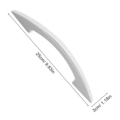 ABS Plastic Handle with 250mm Length for Refrigerators and Cabinets Replacement Handle for Kitchen Drawers and Storage Units