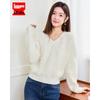 IEF Women's French-Style V-Neck Tassel Knit Sweater