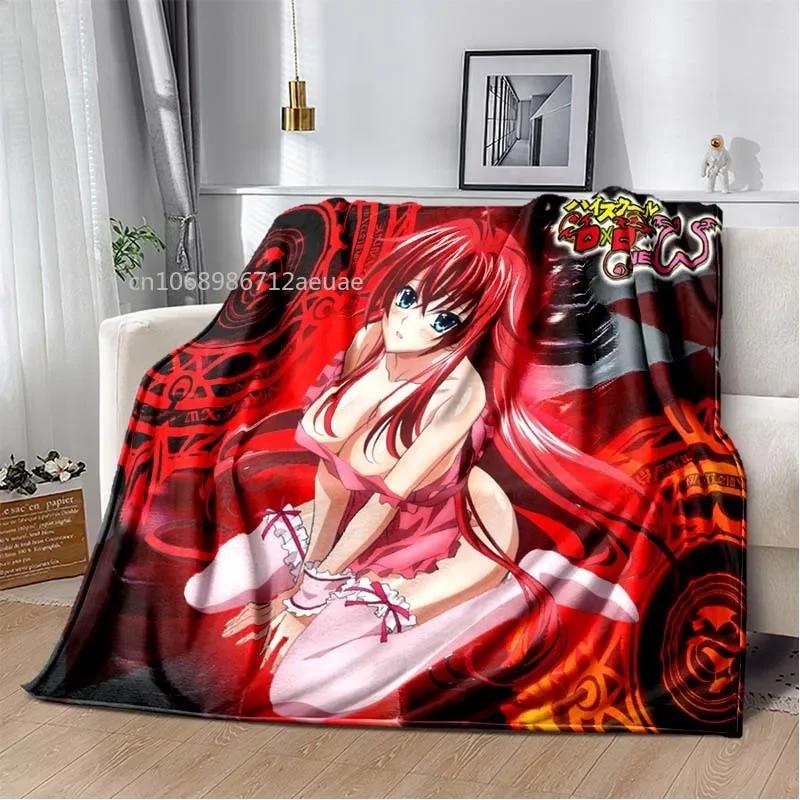 Cartoon Sexy Girl High School DxD Anime 3D Blanket Cover Flannel Blankets for Beds Sofas Warm Bed Sheet Soft Blanket