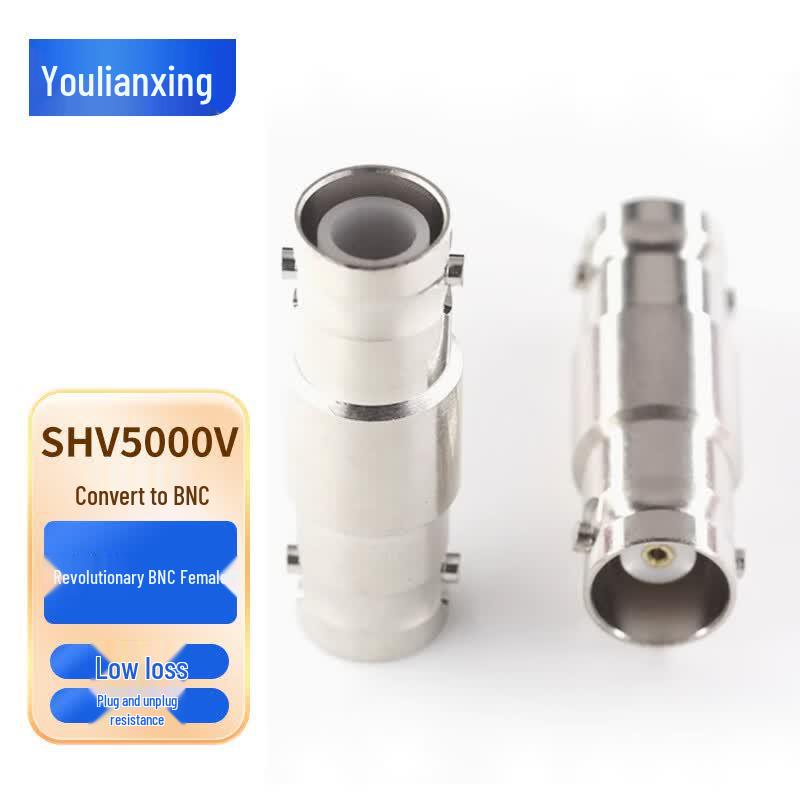 SHV to BNC High-Voltage Coaxial Adapter SHV Male to BNC Female