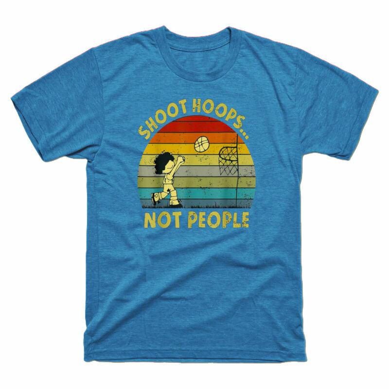 People Basketball Vintage Hoops Tee Retro Shoot Black TShirt Lovers Not Unisexs