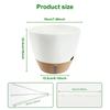 2Pcs Self Watering Plant Pots Plastic Automatic Watering Hanging Flower Pots with Drainage Hole for Indoor Outdoor Decoration