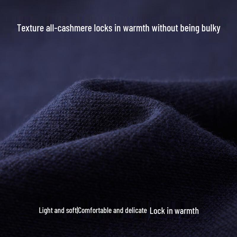 EMZ Erdos Men's 100% Cashmere V-Neck Sweater