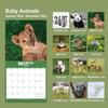 2026 Calendar - 12 Month Baby Animals Wall Calendar 2026 from January 2026 - December 2026, 12 x 12 inches, Thick & Sturdy Paper, 12" x 24" (Open),