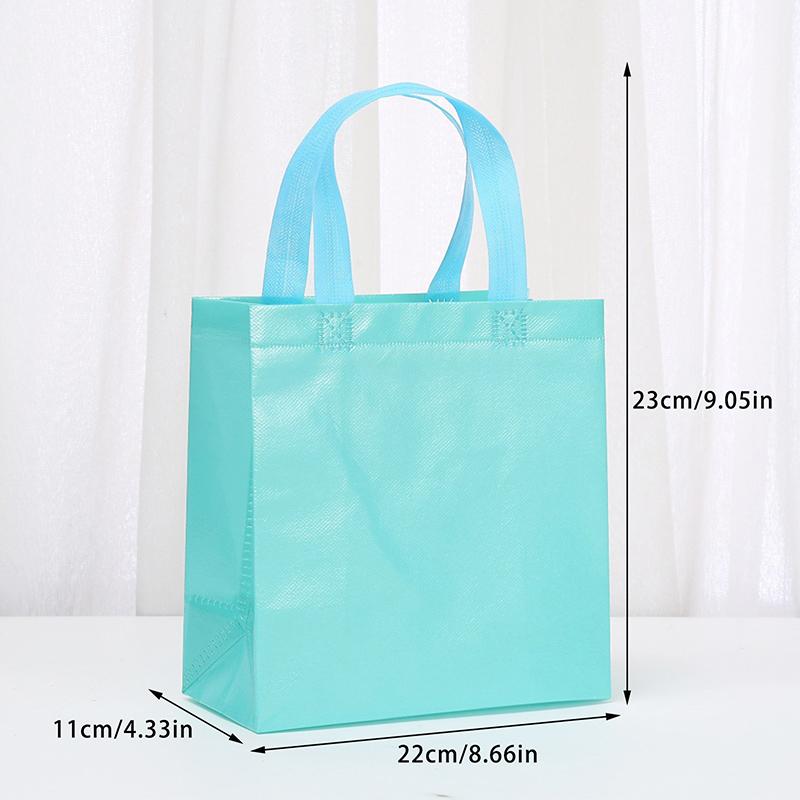 Colorful Shopping Bags 5Pcs Non-Woven Fabric Gift Bag Colored Hand-Held Bags Wedding Party Decoration Gift