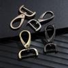 16mm/20mm/26mm Metal Belt Keychain Trigger Clips Pet Leash Hooks Detachable Snap Hook Leather Strap Buckles
