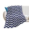Simple Black And White Striped Blanket Corrugated Household Blanket Sofa Blanket Nap Air Conditioner Blanket Flannel Blanket