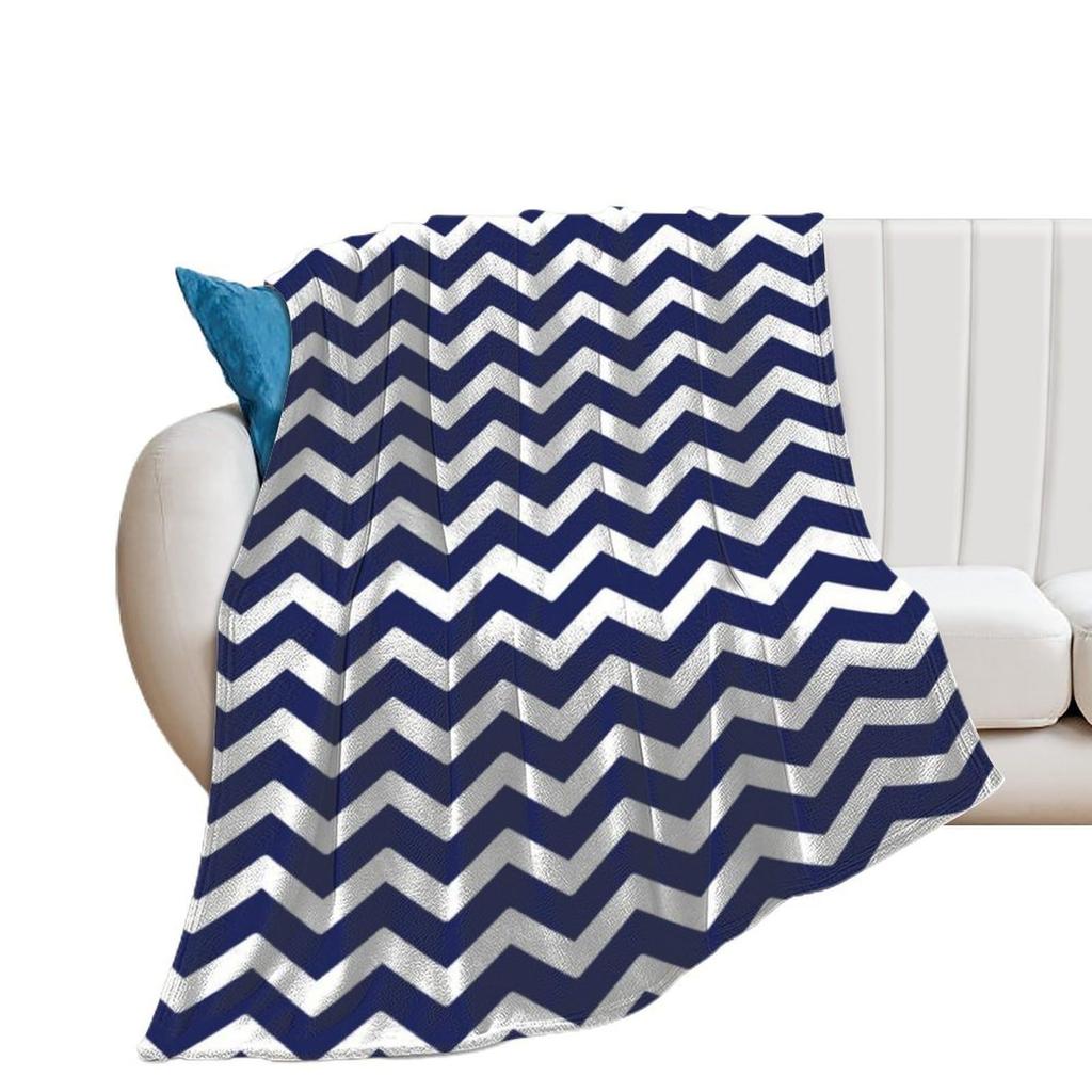 Simple Black And White Striped Blanket Corrugated Household Blanket Sofa Blanket Nap Air Conditioner Blanket Flannel Blanket