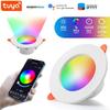 1-10 PCS LED Downlight Smart Life Dimming Spot Bluetooth Lamp 710W RGB+CW+WW Change Warm Cool Light Work with Alexa Google Home