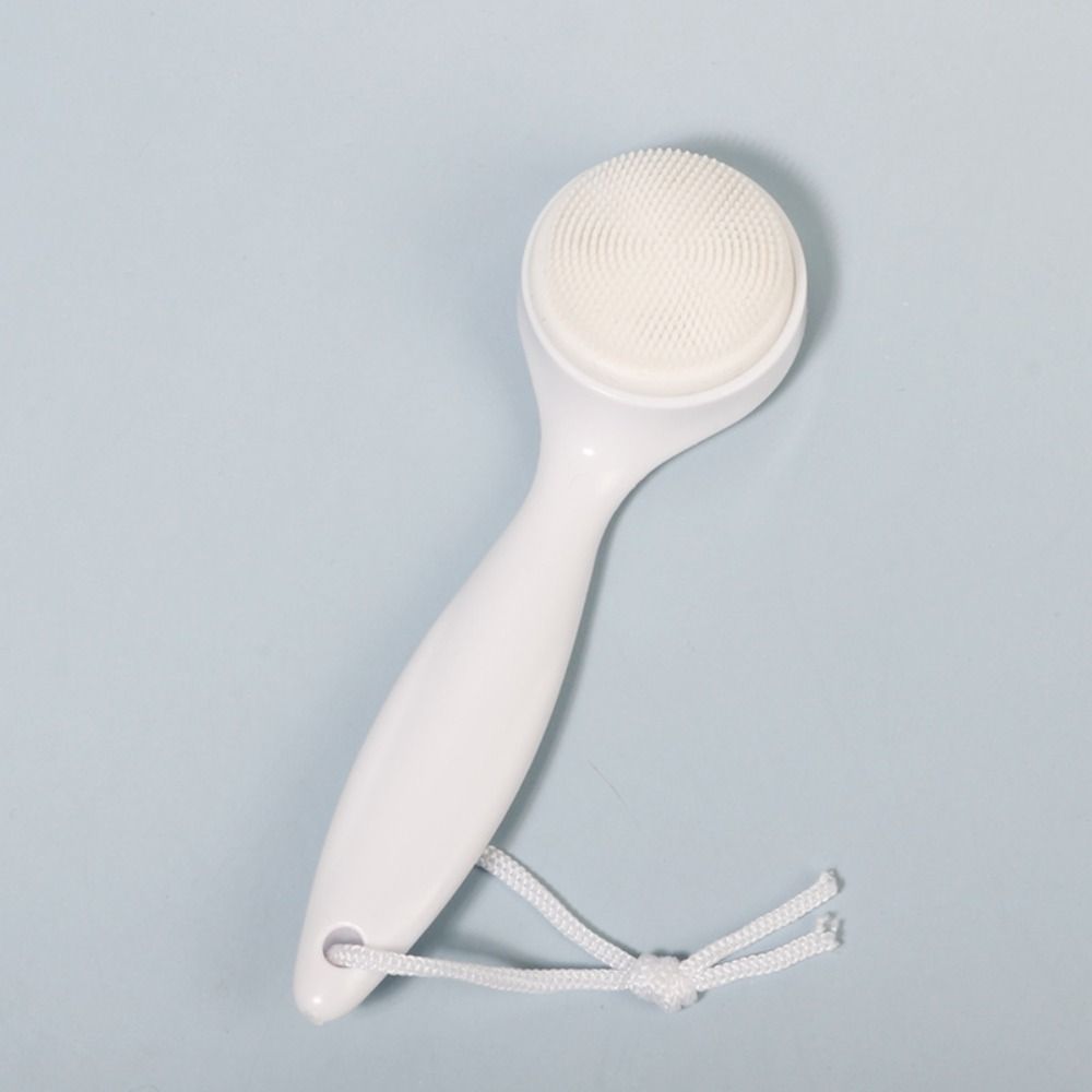 Waterproof Silicone Long Handle Brush Exfoliating Silicone Long Handle Cleansing Brush  Face Care