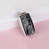 Car Key Cover Case Holder Keychain For Vw Volkswagen Polo Golf Passat Beetle Caddy T5 Up Eos Tiguan Jetta For Skoda Octavia A5