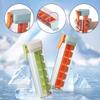 Food Grade Silicone Ice Cube Mold with One Click Press Type Storage Box Whiskey Cube Maker Kitchen Tool for Home Bar
