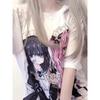 TrendHub Y2k Aesthetic Cute Cartoon Print Round Neck Short-sleeved T-shirt Women Casual Loose  Top Japanese Kawaii Tees