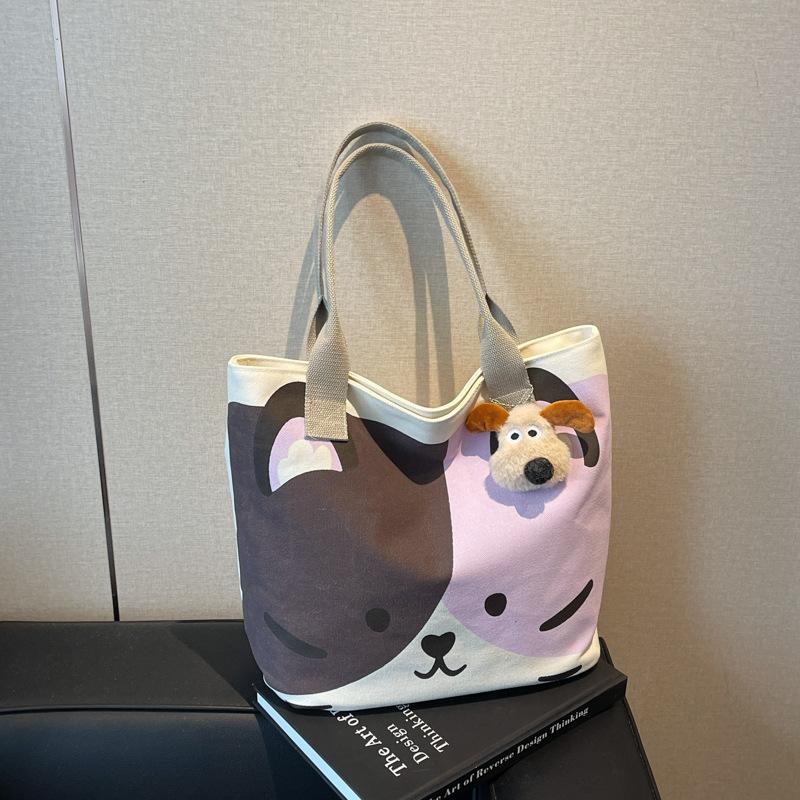 New Summer Large-capacity Cartoon Printed Animal Tote Bag Cute Fashion Shoulder Bag