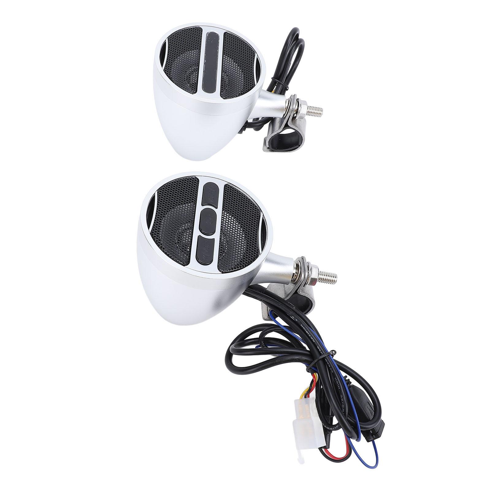 

Motorcycle ATV Speaker Handlebar Waterproof MP3 Bluetooth Amp Stereo Sound Radio System DC12V