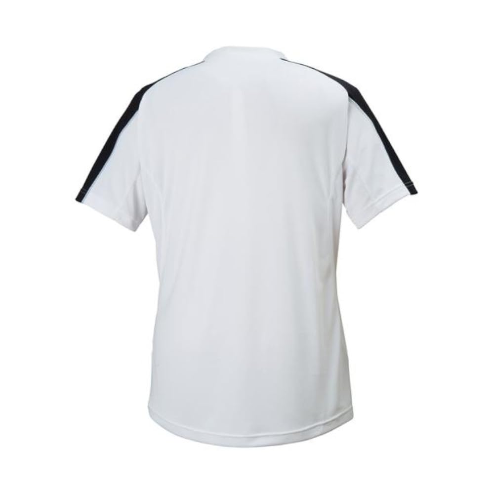 Mizuno P2MA8020 01 Soccer Field Slim Game and Practice Size M Men's Shirt, Moisture-Wicking, Quick-Drying, Fit, Wear, White,