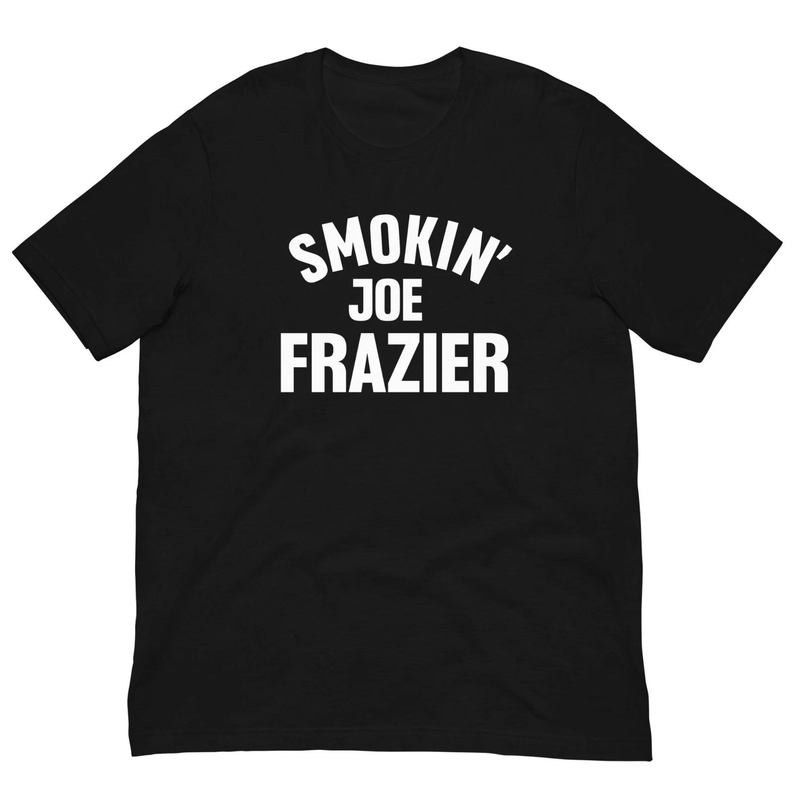 Smokin  Joe Frazier Vintage Retro Black T Shirt Boxing Graphic Tee For Men Women XL
