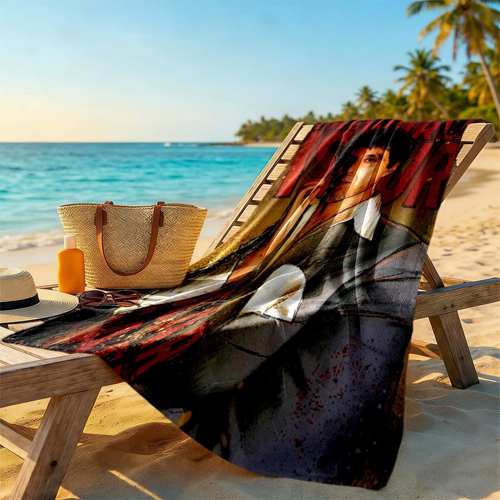 Scarface Style Beach Towel Soft Durable Quick-Dry Comfortable Lightweight Portable for Swimming,Beach,Camping, Travel, Beach Accessories,Gym
