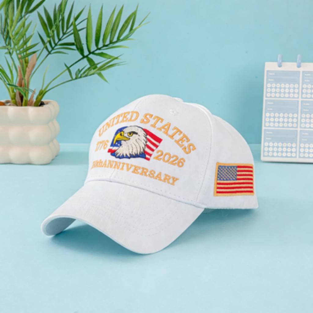 American Flag Eagle Embroidered Baseball Cap Classic Sun Protection Trucker Hat for Women Outdoor Sports Daily Wear