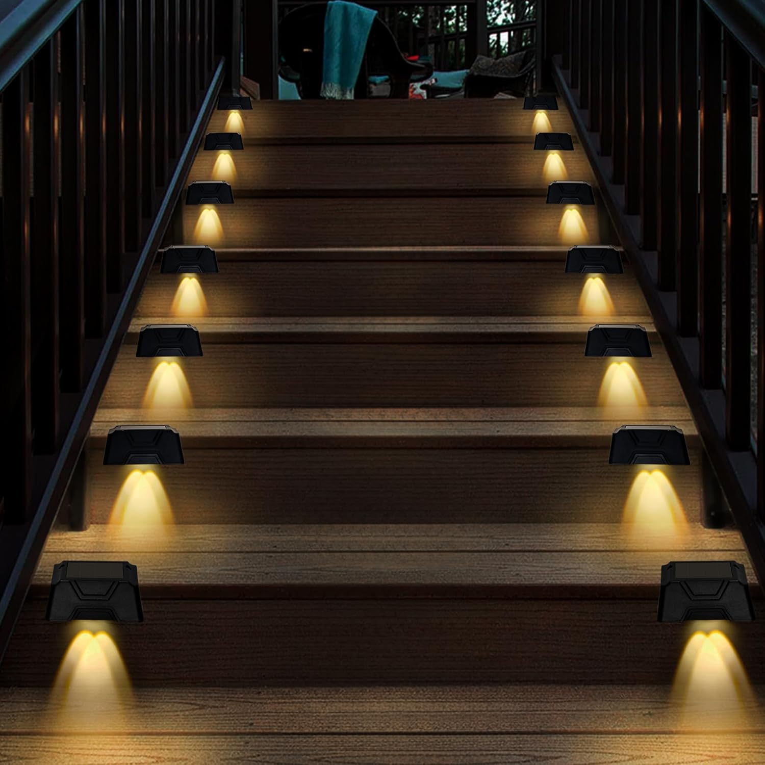 

Outdoor Solar Step Lights Solar Wireless Wall Mount Lights IP65 Waterproof Lamps Fence Light Garden Decoration Lamp for Yard