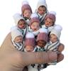 Simulation Baby Newborn Pvc Ornament Handle Toy  Finger Doll Real Clothes Random