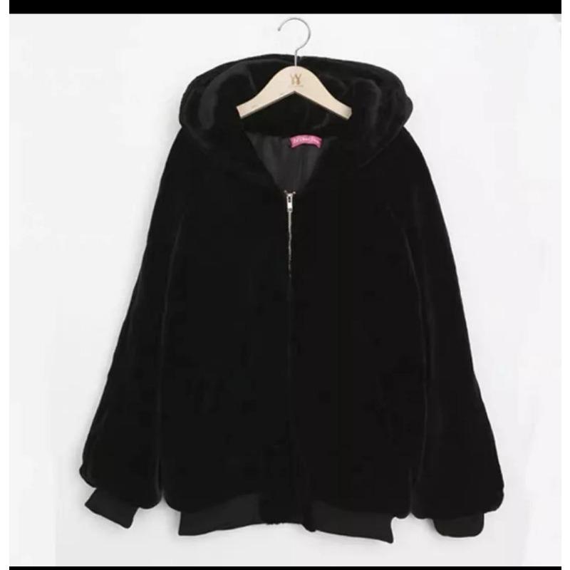 Winter plush imitation fur coat women's new loose and thickened imitation rabbit fur coat medium and long cotton clothes