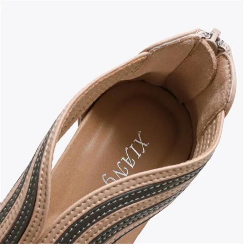 Fashion Platform Wedge heel platform sandals women  summer new bag heel zipper Roman shoes fashion casual women sandals