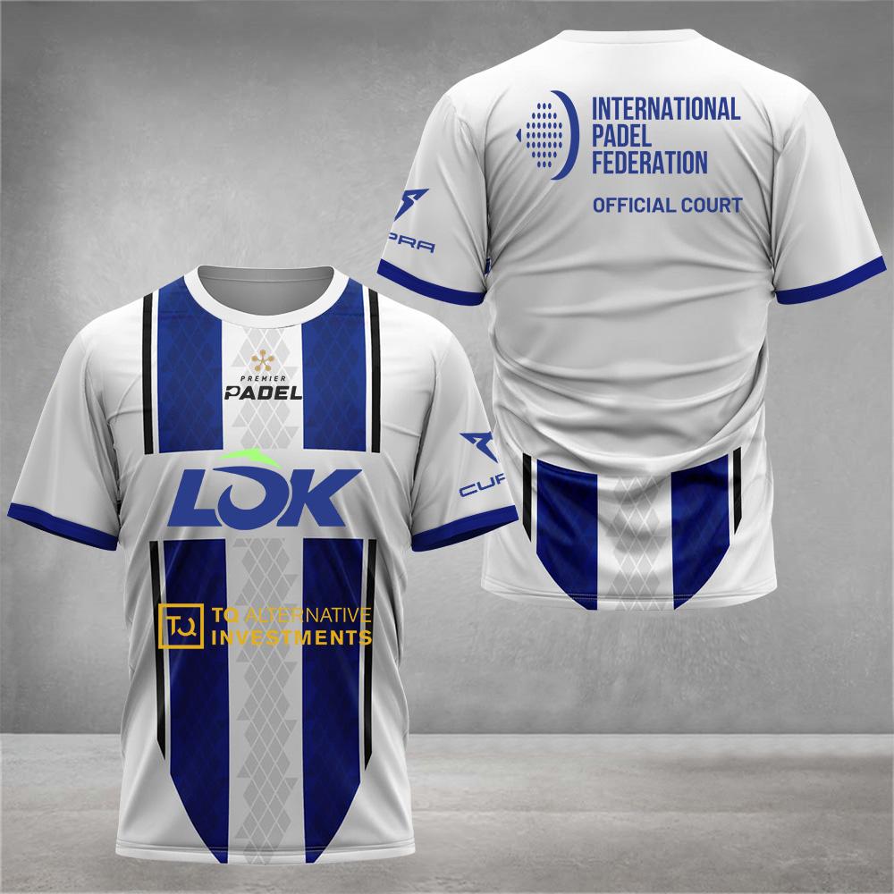 Pánské tričko na Padel tenis Pohodlné Prodyšné S kulatým výstřihem Krátký rukáv Oblečení Venkovní Badminton Běžecké Tričko