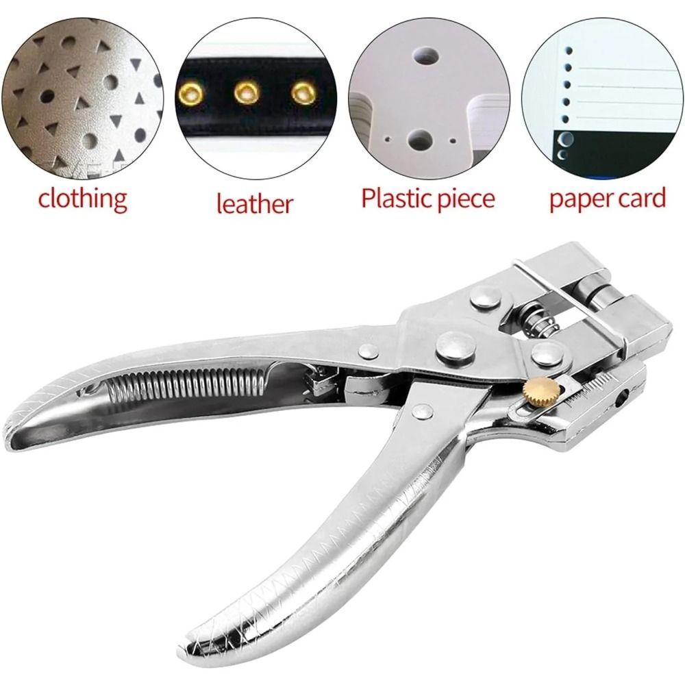 Portable Handheld Eyelet Hole Punch Hollow Design Rivet Setting Tool Grommet Pliers  Canvas Work