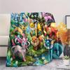 Pokemon Pikachu Print Flannel Blanket, Ultra Soft High Quality All Seasons Warm Throw, Home Decor Cozy Blanket, Perfect Christmas Gift