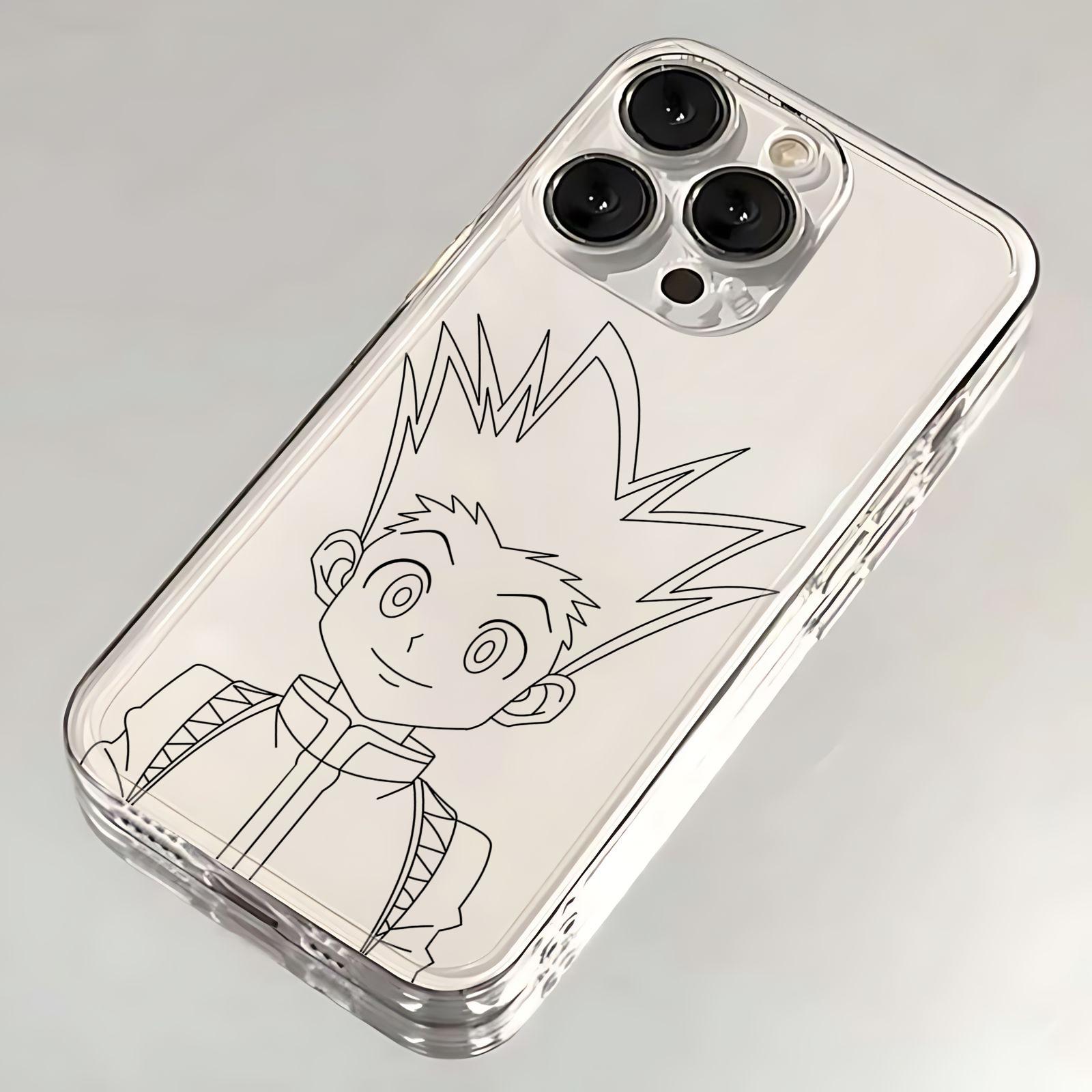 

Japanese Anime Hunter Clear Phone Case for iPhone 17 Air 16 15 14 Plus 13 12 Mini 11 Pro Max Shockproof Silicone Cover Funda iPhone 16 ProMax