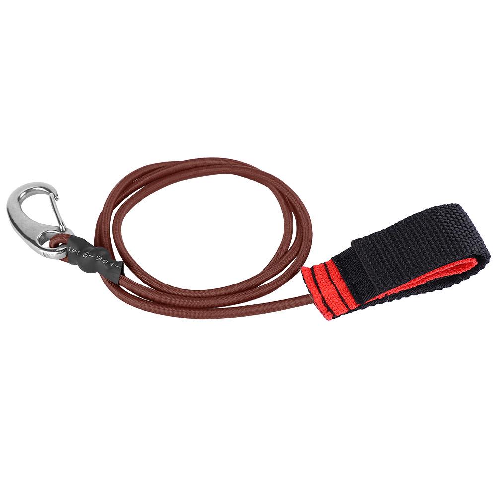 Elastic String Boating Kayak Paddle Safety Rod Leash with Carabiner for Paddling Paddling Safety Leash Boating Paddle Leash