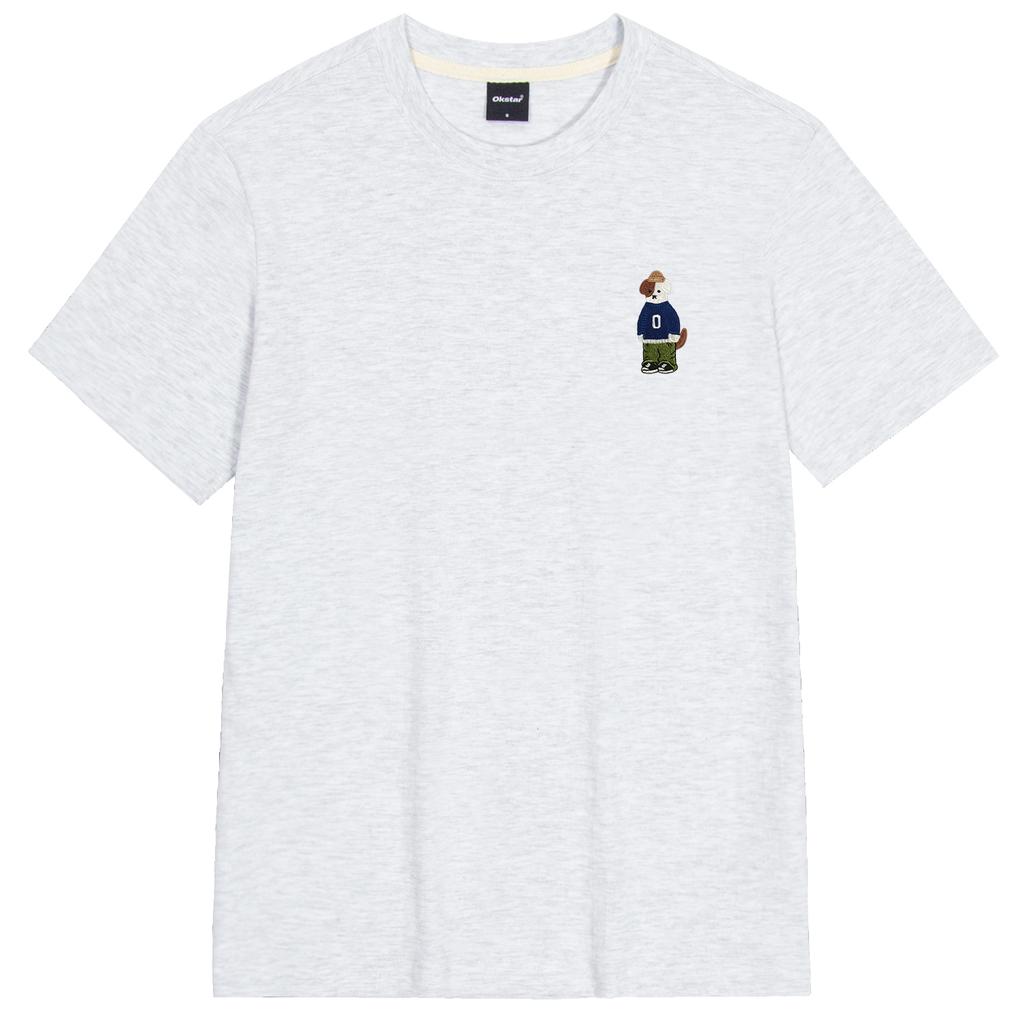 OKSTAR Mini Me Beanie Brodog Embroidered Short Sleeve T-Shirt (Type C)
