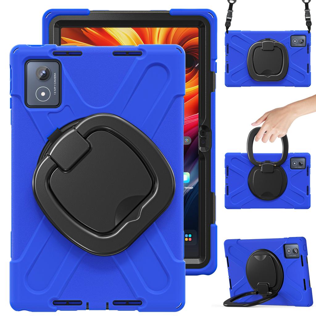 For Lenovo Tab K11 Plus/Zhaoyang K11 B352FU,TB230XC Case with Shoulder Strap TPU+PC+Silicone Kickstand Tablet Cover