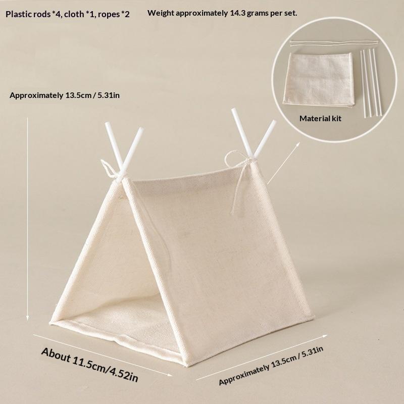 1:12 Scale Camping Tent Model Decoration Simulated Outdoor Tent Ornament Ob11 Doll Doll Small Tent Photo Props