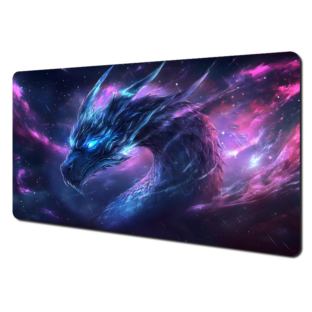 Fantasy Universe Starry Dragon gaming Mouse Pad Desk Mat Stitched Edge Durable NonSlip Gaming pad office rug Computer mousepads